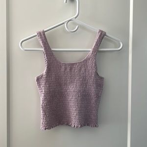 Hollister lavender crop top size XS